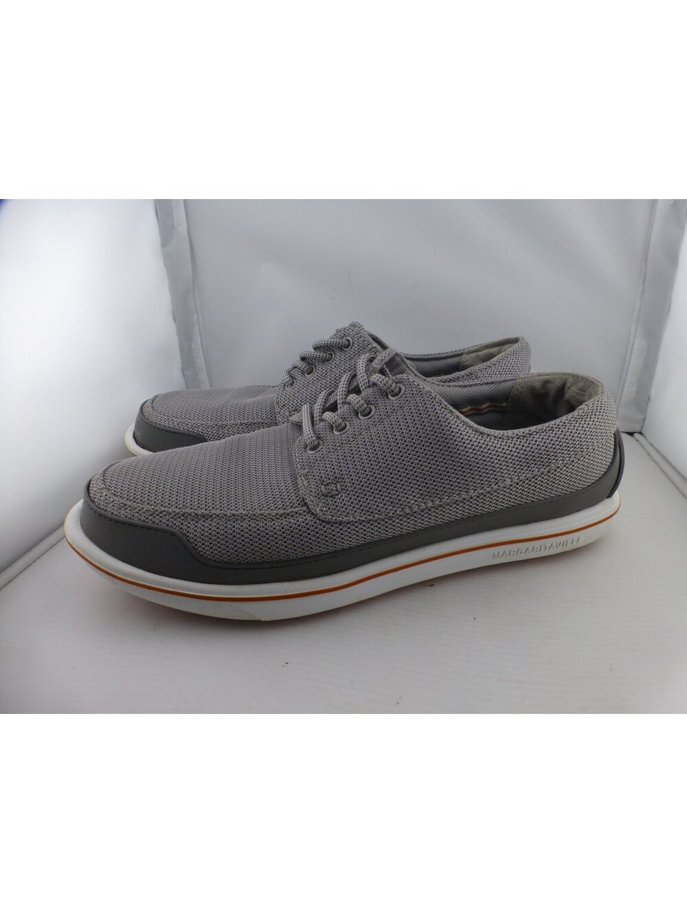 Margaritaville Men's Gimmie Casual Boat Shoes Mesh Knit Loafers Grey US 10 - M12